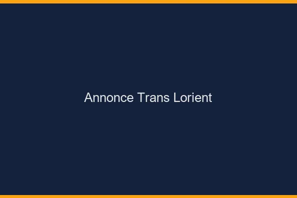 Annonce trans Lorient