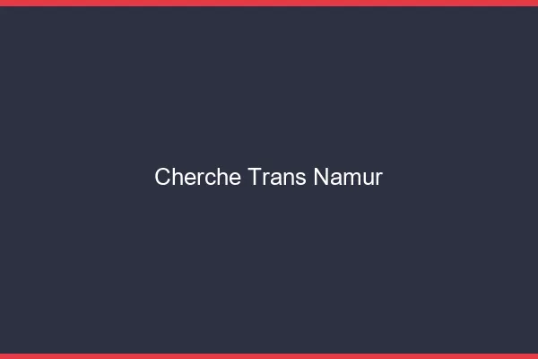 Cherche trans Namur