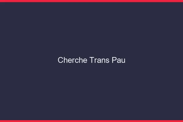 Cherche trans Pau