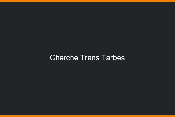 Cherche trans Tarbes