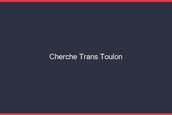 Cherche trans Toulon