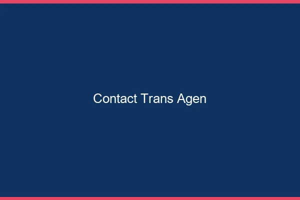 Contact trans Agen