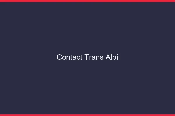 Contact trans Albi