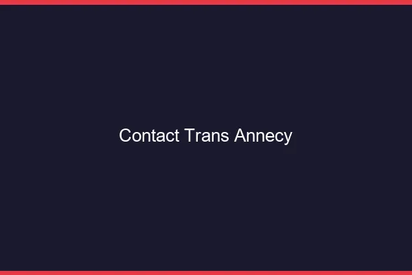 Contact trans Annecy