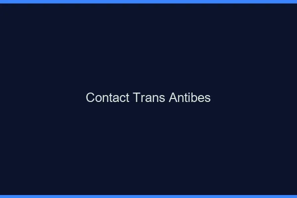 Contact trans Antibes