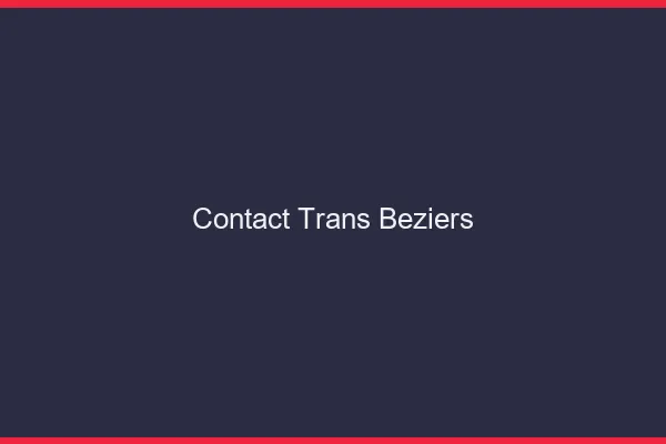 Contact trans Béziers