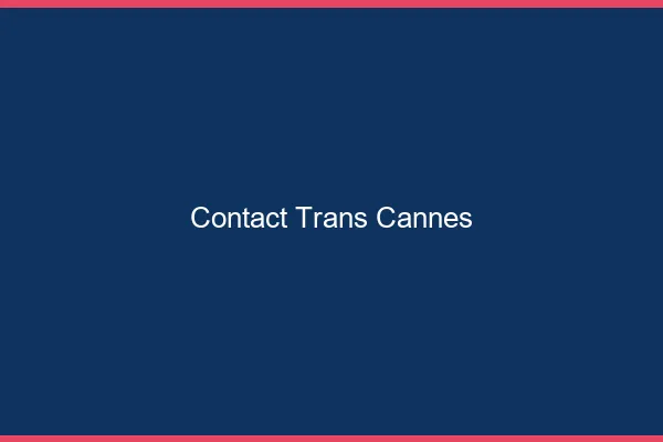 Contact trans Cannes