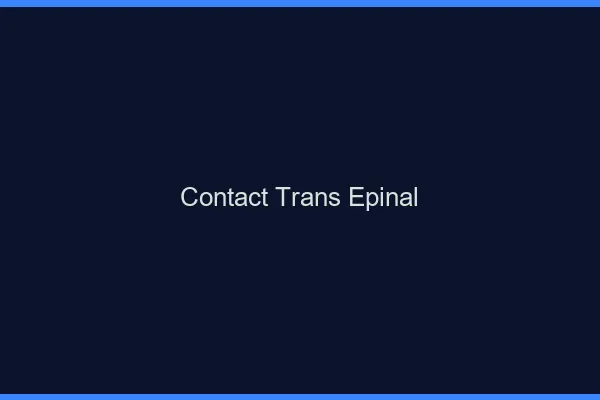 Contact trans Épinal