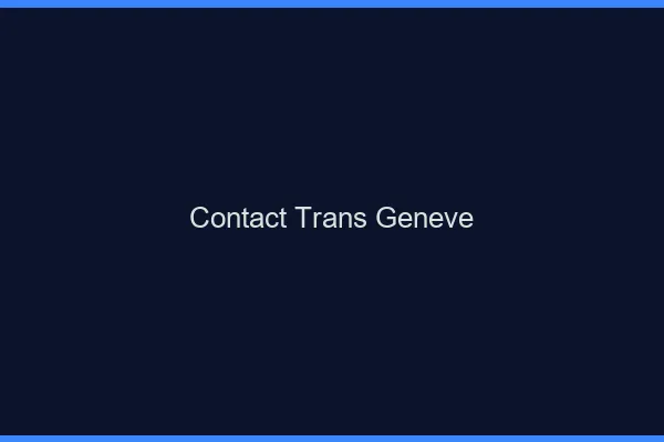 Contact trans Genève