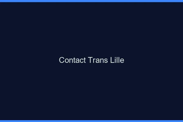 Contact trans Lille