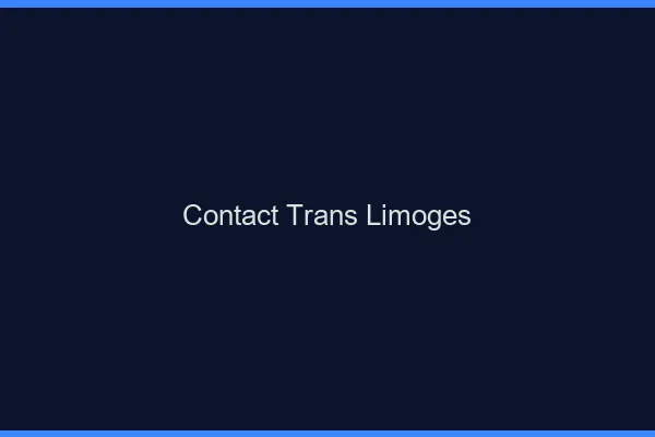 Contact trans Limoges