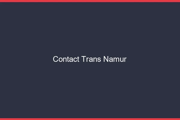 Contact trans Namur