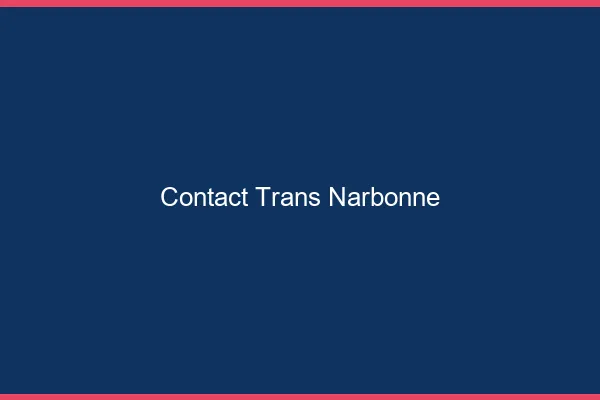 Contact trans Narbonne