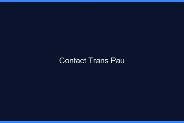Contact trans Pau