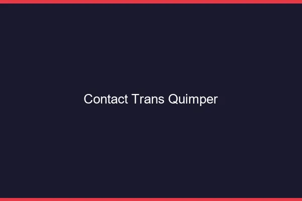 Contact trans Quimper