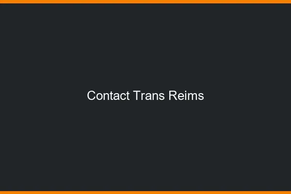 Contact trans Reims