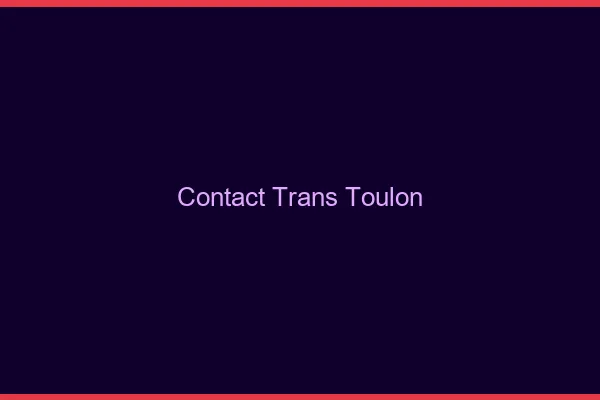 Contact trans Toulon