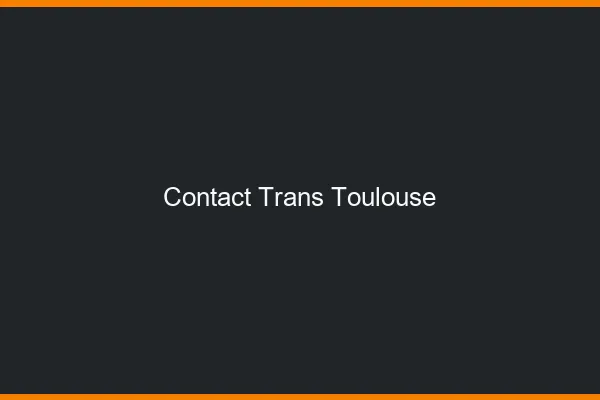 Contact trans Toulouse