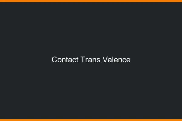 Contact trans Valence