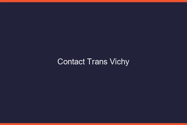 Contact trans Vichy