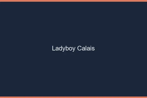 Ladyboy Calais