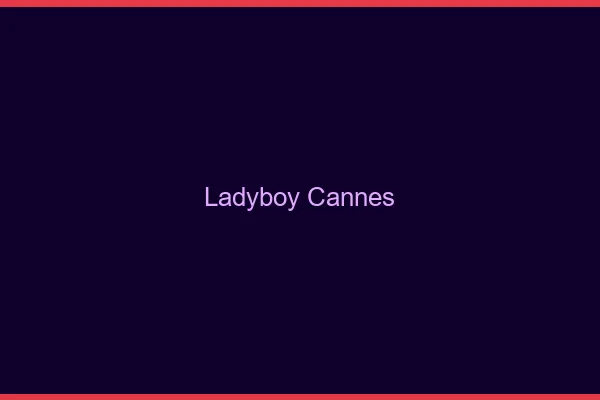 Ladyboy Cannes