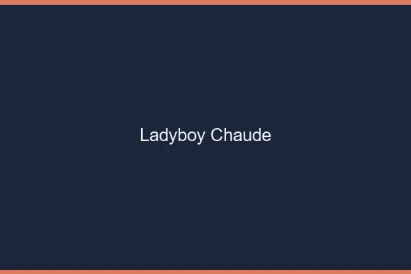 Ladyboy chaude