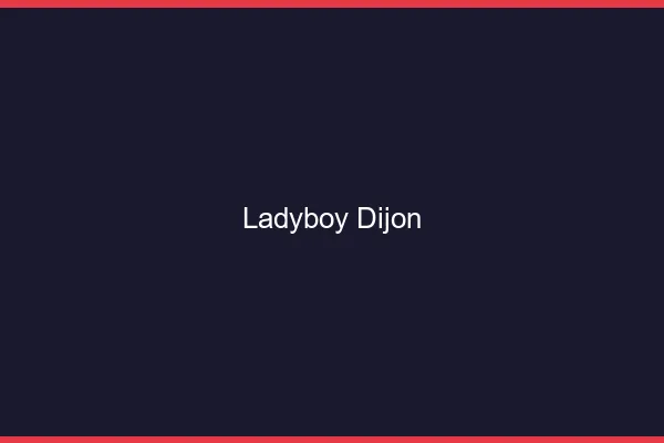 Ladyboy Dijon