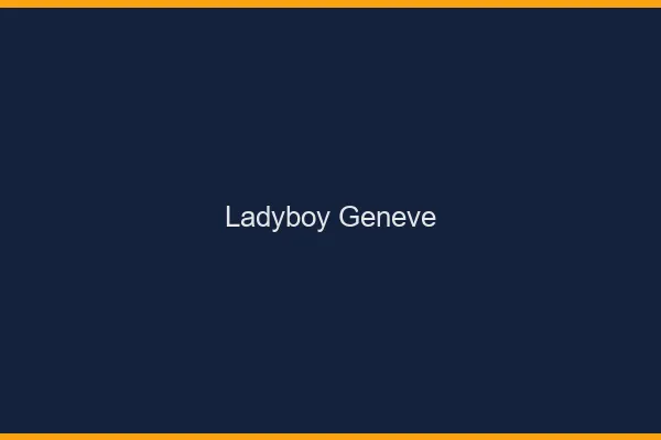 Ladyboy Genève
