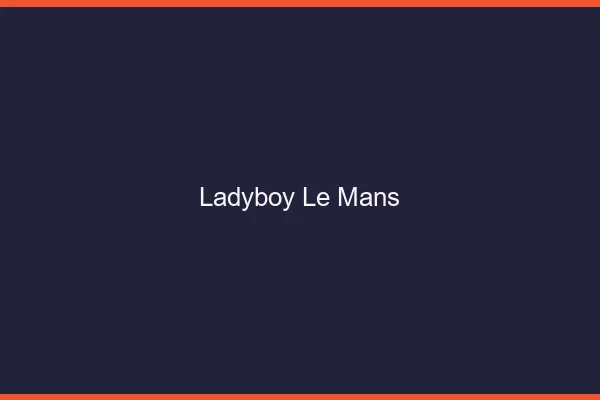 Ladyboy le mans