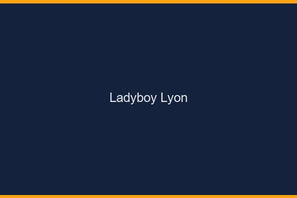 Ladyboy Lyon