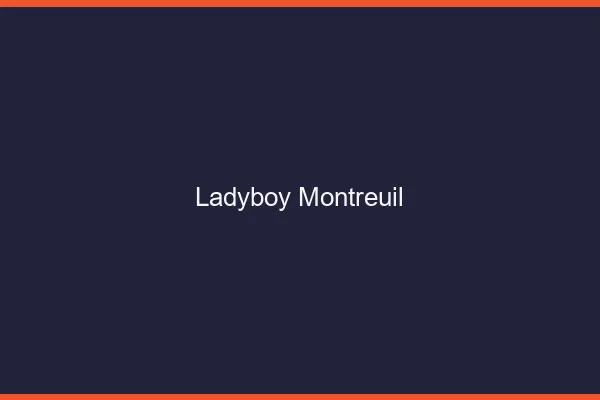 Ladyboy Montreuil