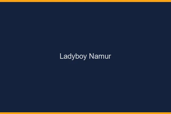 Ladyboy Namur