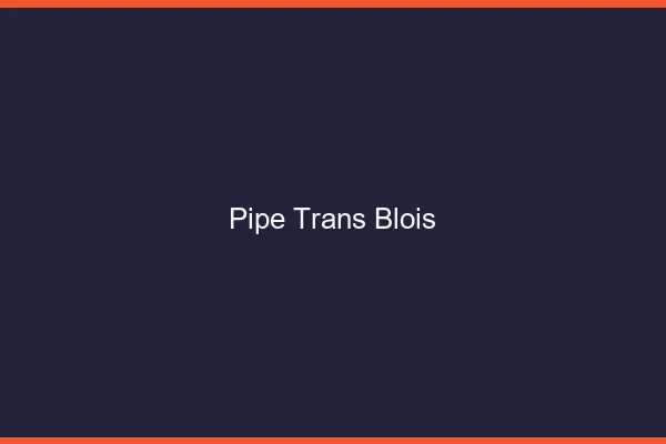 Pipe trans Blois