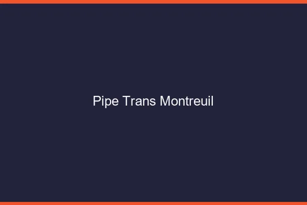 Pipe trans Montreuil