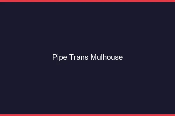Pipe trans Mulhouse