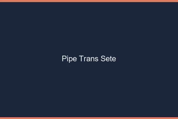 Pipe trans Sète