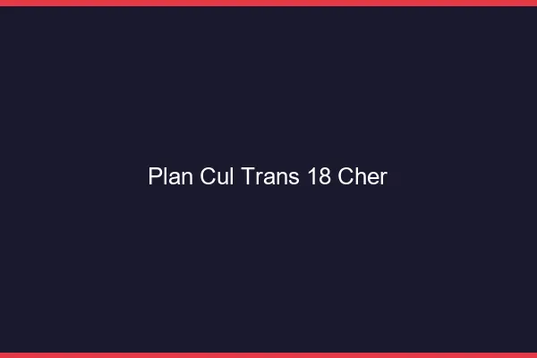 Plan cul trans 18 cher