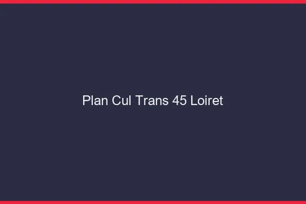 Plan cul trans 45 loiret