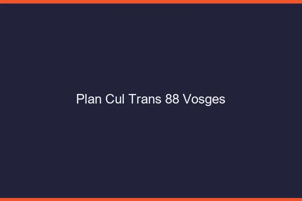 Plan cul trans 88 vosges