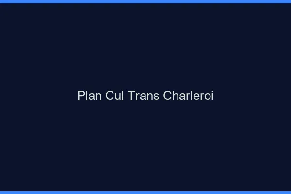 Plan cul trans Charleroi
