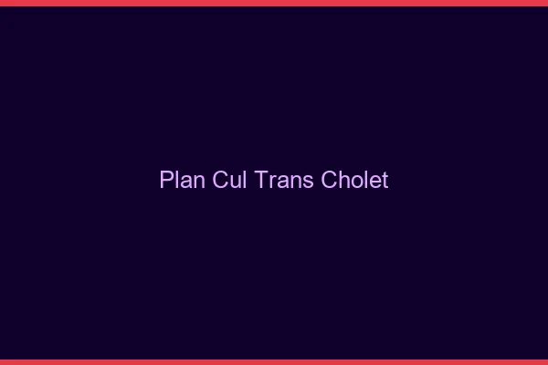 Plan cul trans Cholet