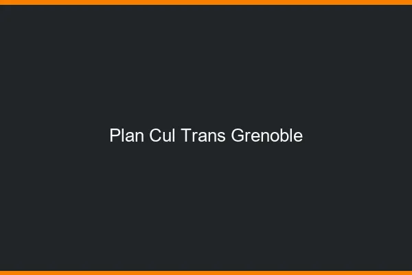 Plan cul trans Grenoble