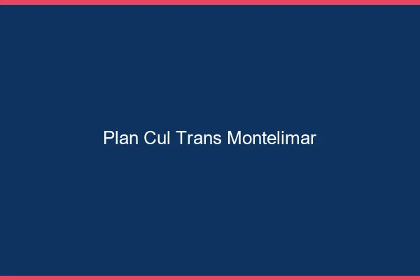 Plan cul trans Montélimar