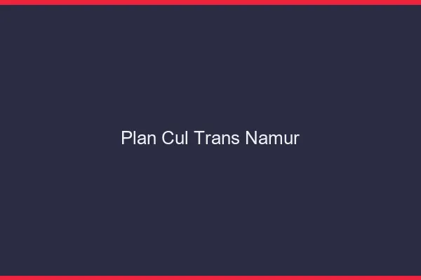 Plan cul trans Namur