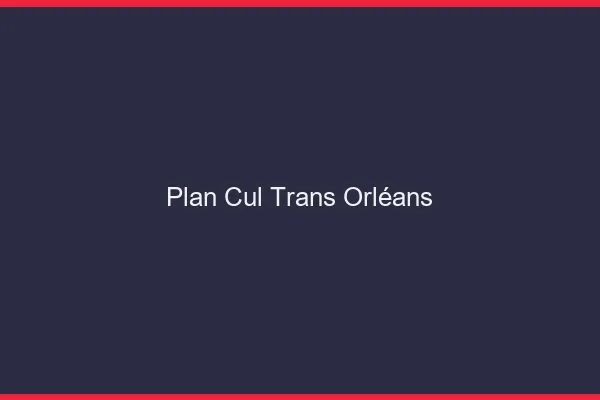 Plan cul trans Orléans
