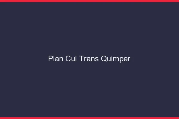 Plan cul trans Quimper