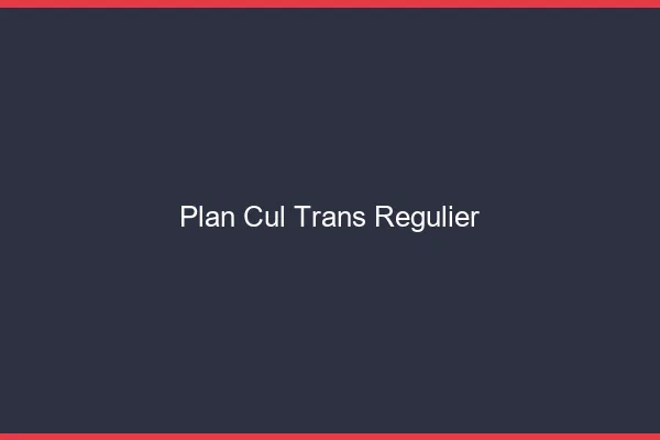 Plan cul trans régulier