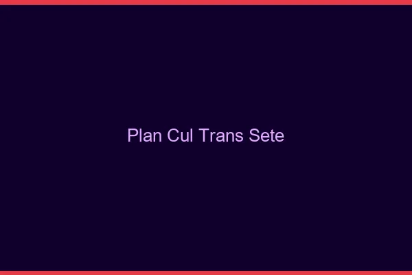Plan cul trans Sète