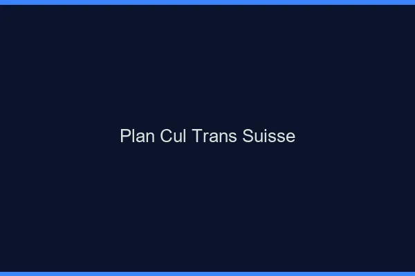 Plan cul trans Suisse